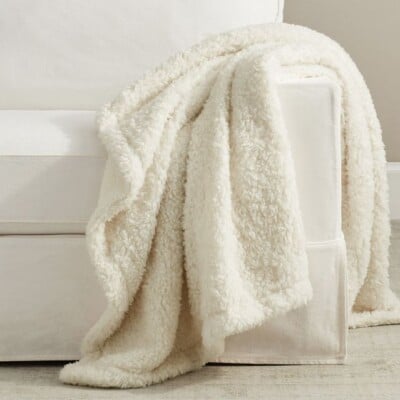 Fireside Cozy Sherpa Reversible Throw