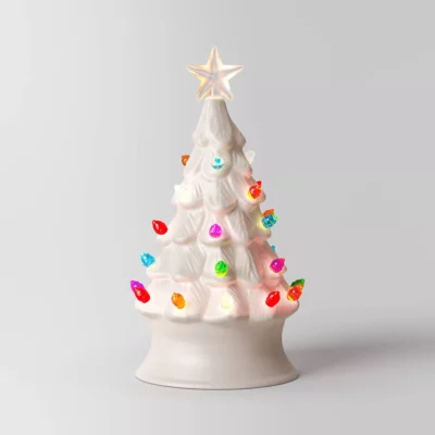 Lit Ceramic Christmas Tree