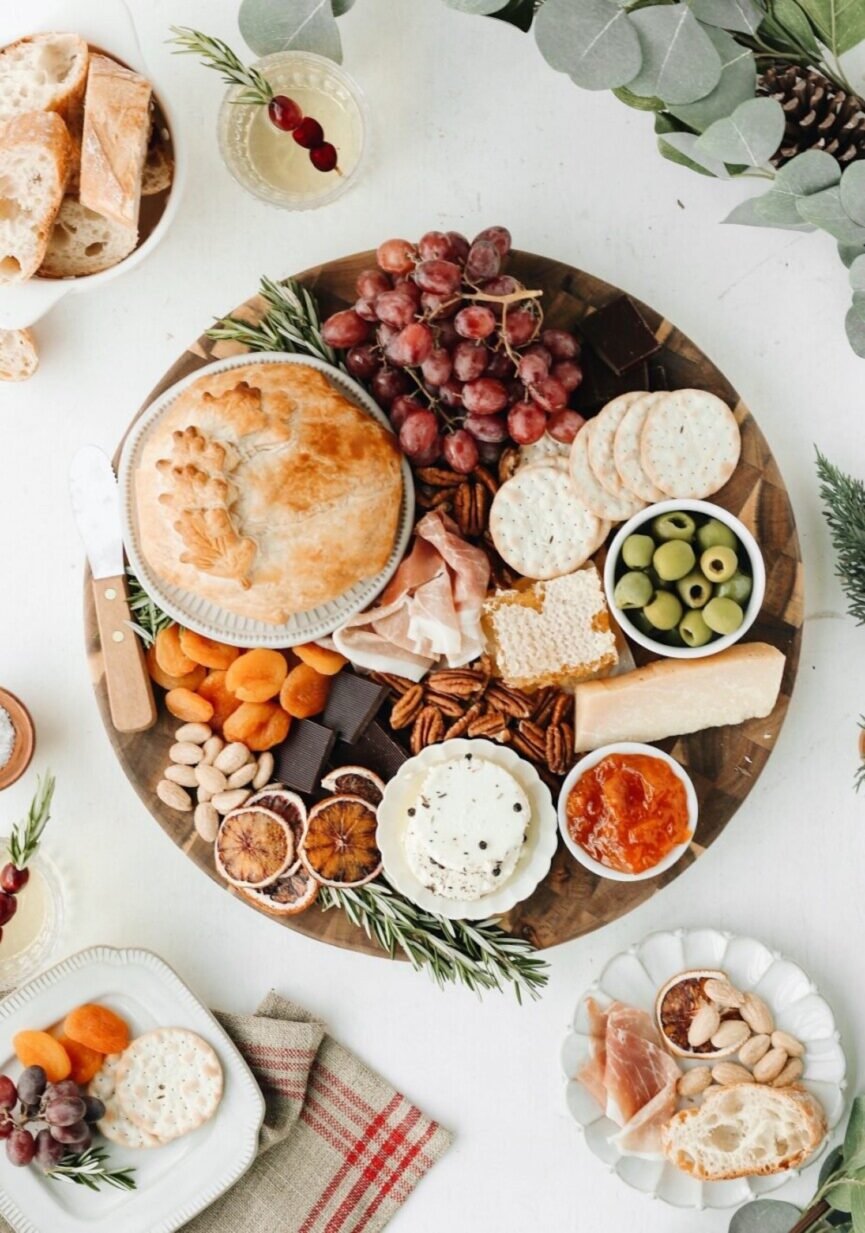 baked brie charcuterie board