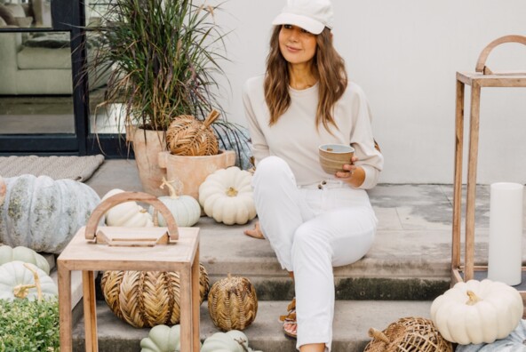 Camille Styles fall porch