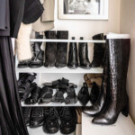 Fall boots in closet.