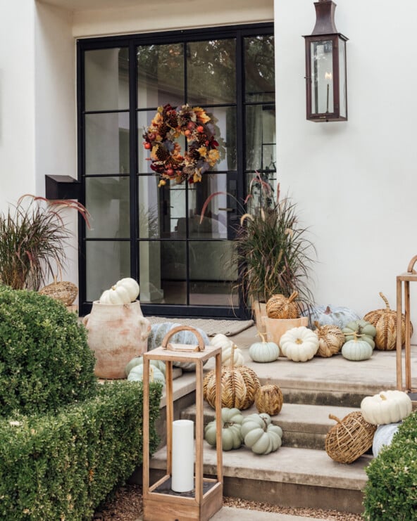 Fall front porch.