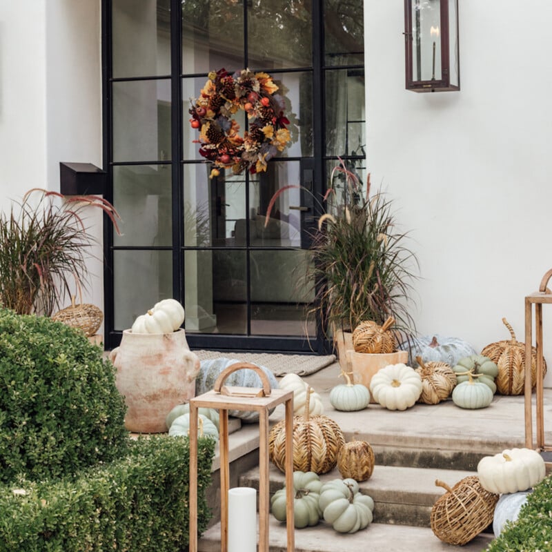 Fall front porch.