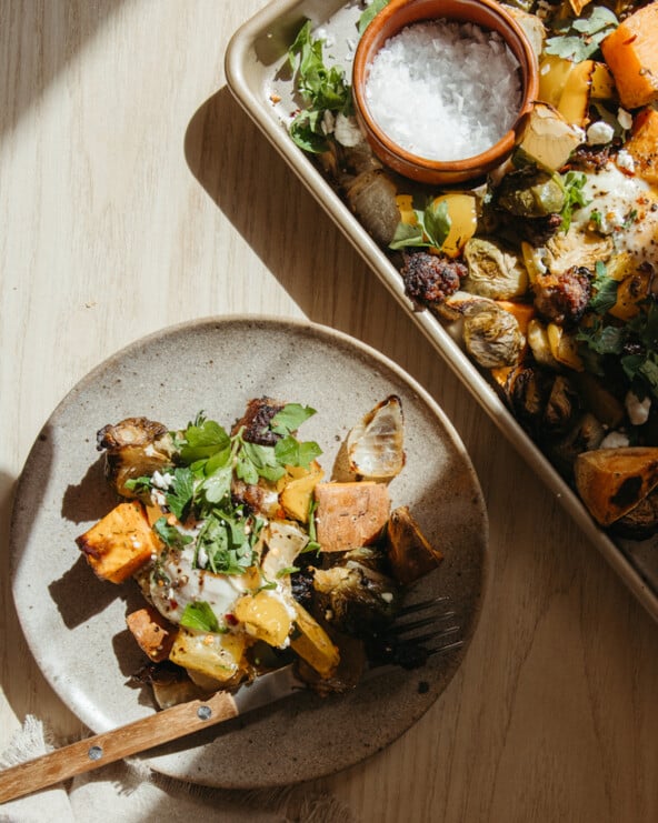 Sheet pan harvest hash