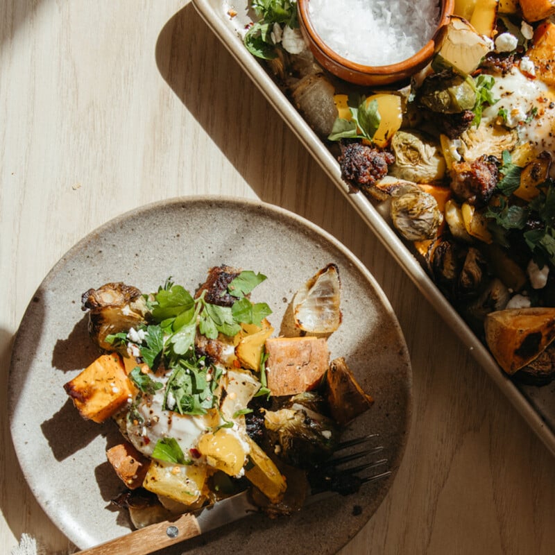 Sheet pan harvest hash