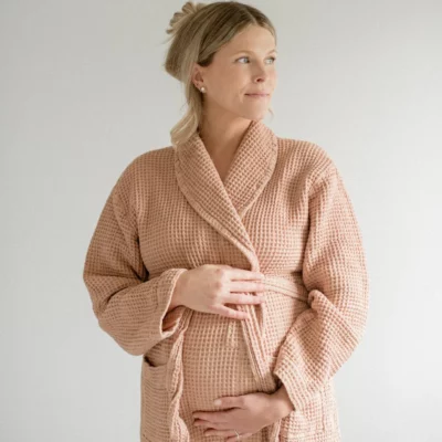 one wednesday waffle knit robe_gift guide for parents 2024