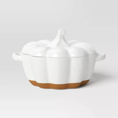 3000ml Pumpkin Stoneware Serving Bowl with Lid