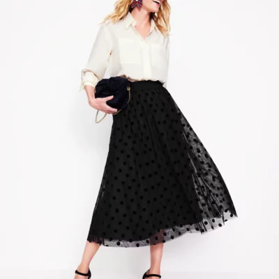 Isabella Tulle Midi Skirt