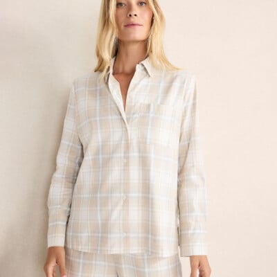 Organic Cotton Plaid Pajama Set