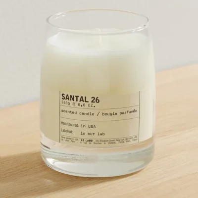 Santal 26 scented candle, 245g