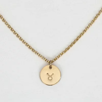 Zodiac Mini Disc Necklace