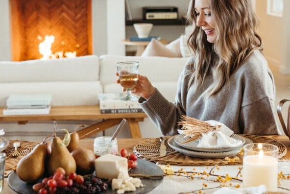 Camille Styles cozy Thanksgiving