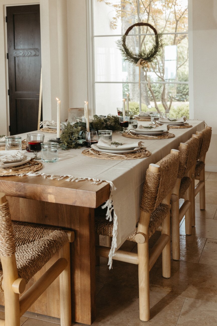 Christmas holiday table