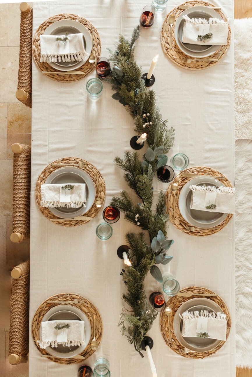 Holiday table inspiration styling