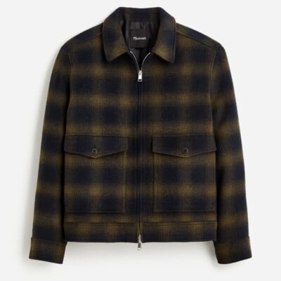 madewell plaid mens jacket