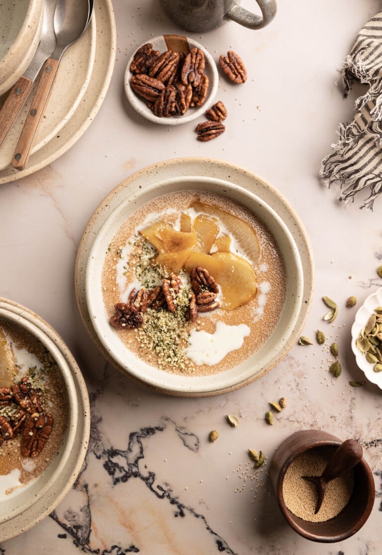 cardamom pear porridge