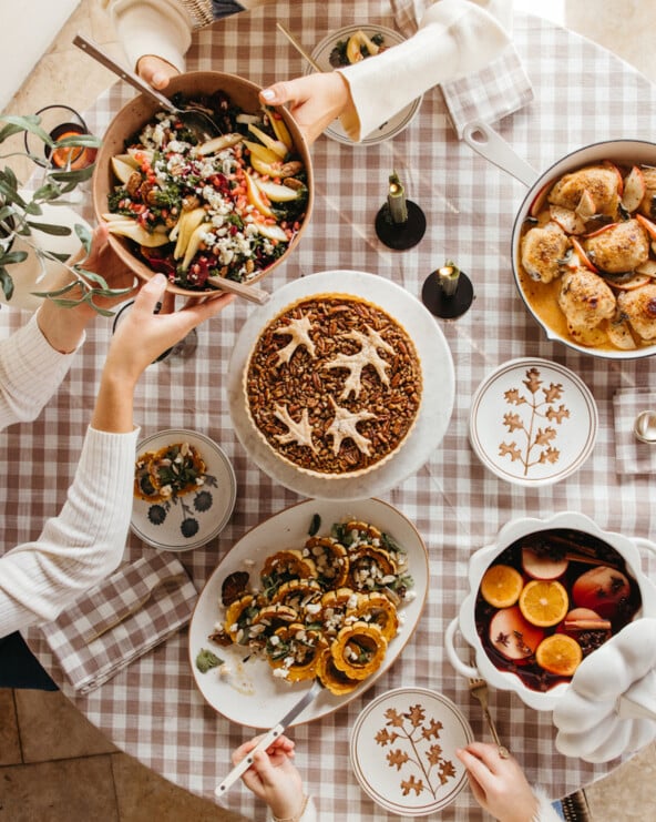 Thanksgiving table setting