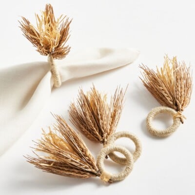 Wheat napkin rings, Pottery Barn