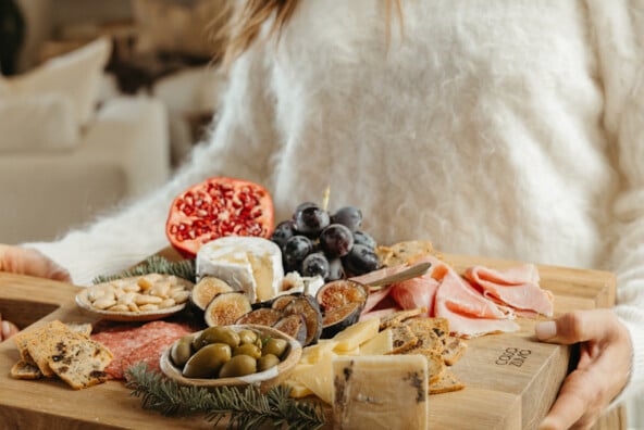 Camille Styles holiday charcuterie board