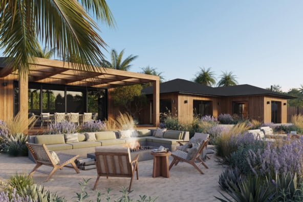 Zuma Beach House Exterior Visualization