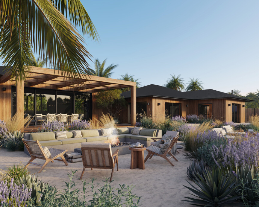 Zuma Beach House Exterior Visualization