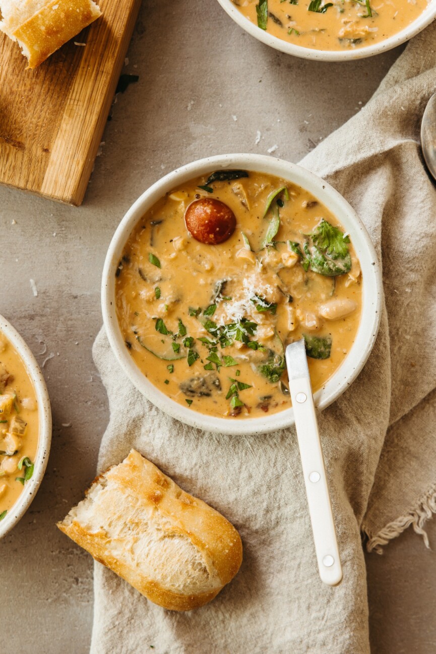 Roasted Tomato & White Bean Soup Recipe