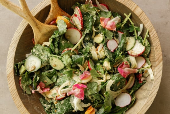 Detox Salad with Cashew Tamari Dressing