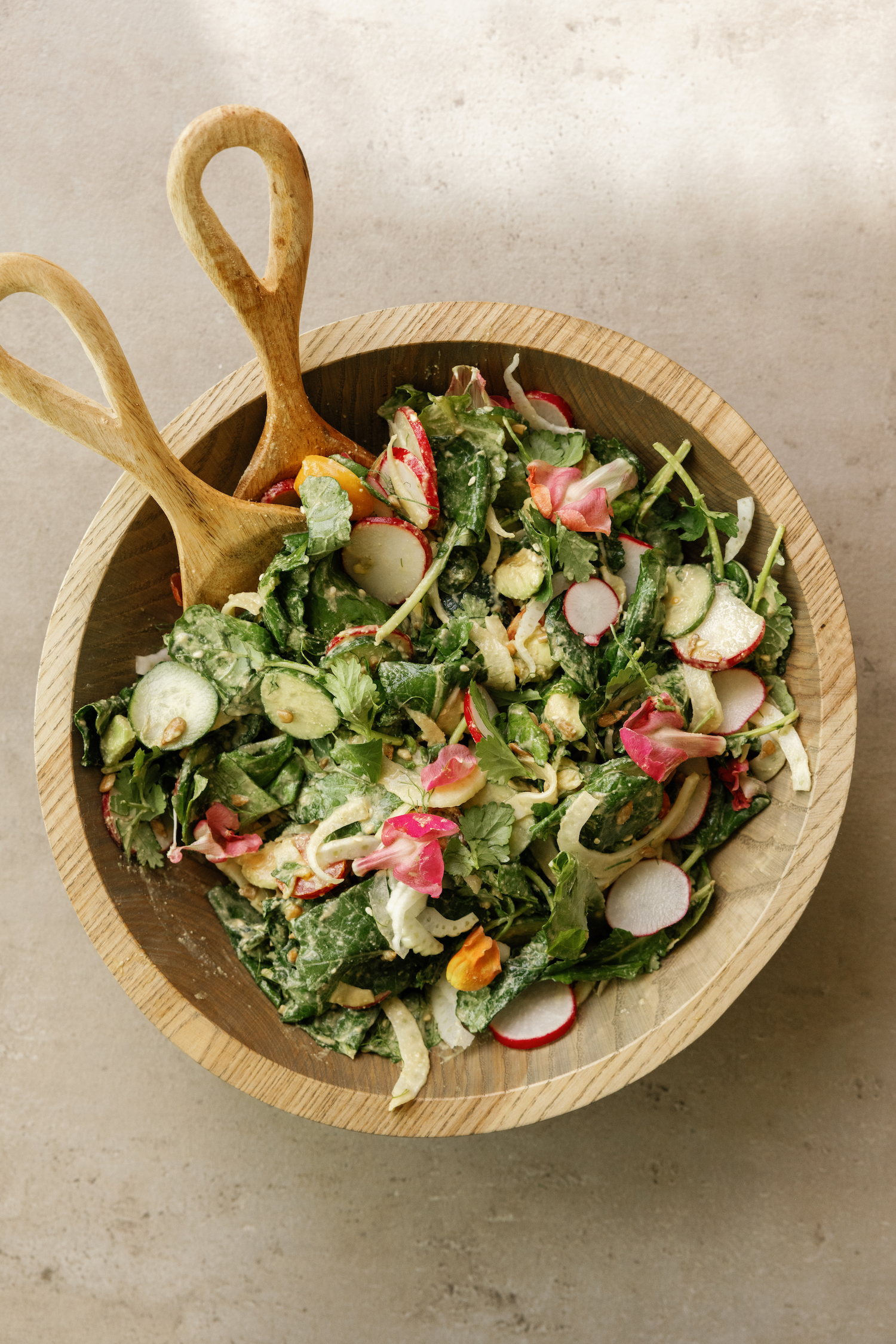 Detox Salad with Cashew Tamari Dressing
