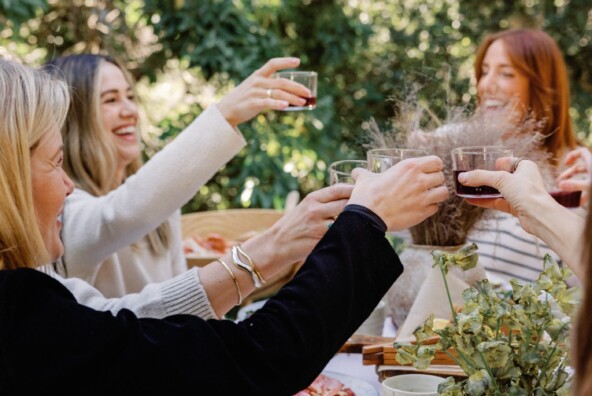 Dinner party cheers