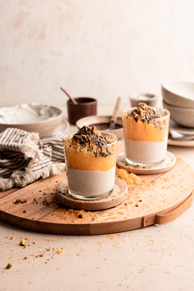 shaved sumo oranges with dairy free yogurt_healthy valentine's day desserts