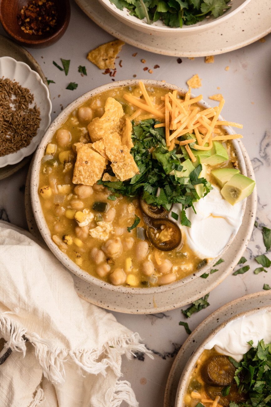 best white chickpea chili