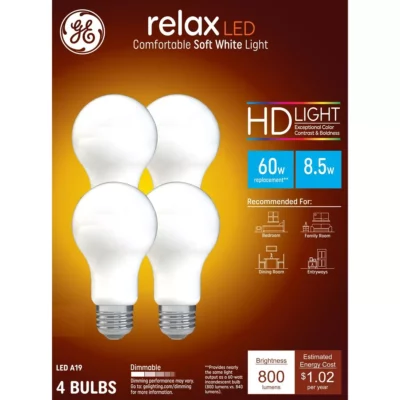 Soft white light bulbs