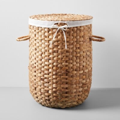 Rounded Weave Rattan Hampers, West Elm