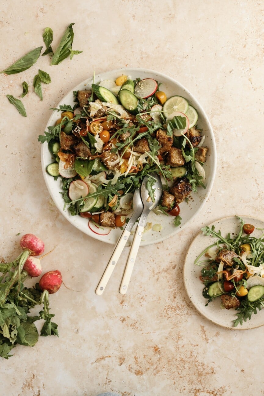 beef steak salad_quick summer dinners