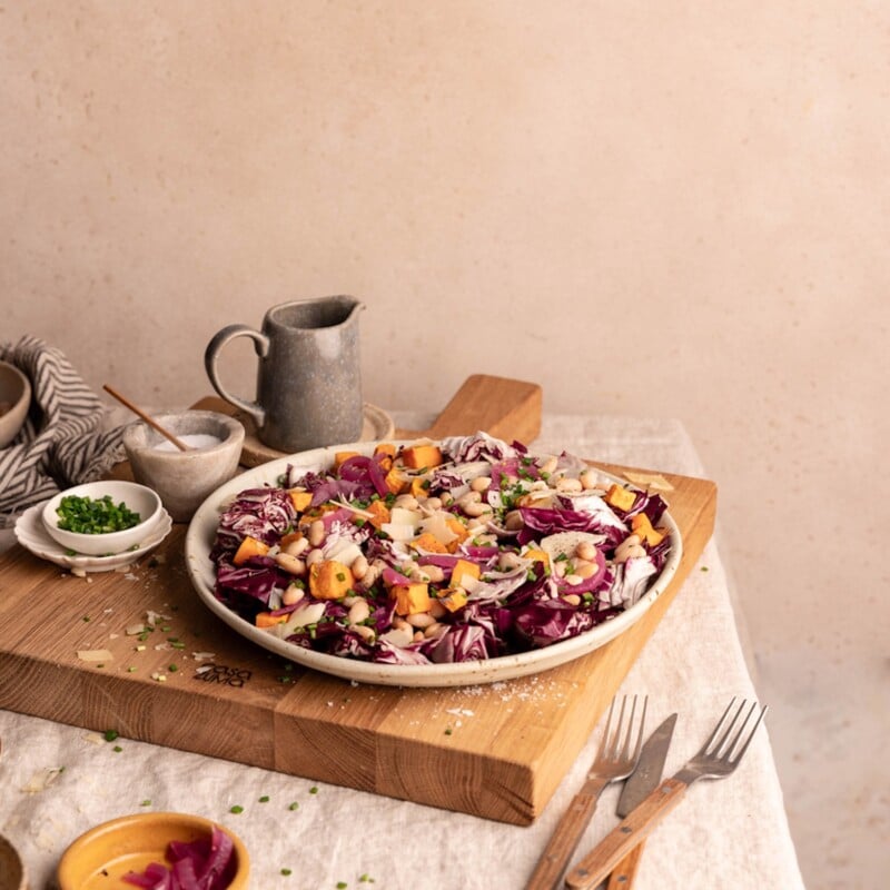 Winter radicchio chopped salad
