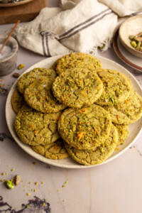 orange cardamom pistachio cookies