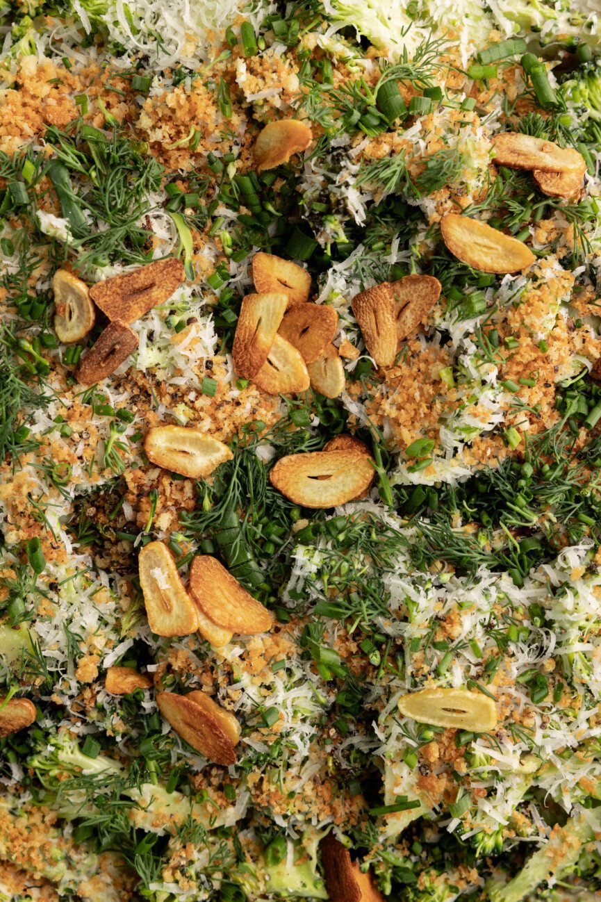 easy broccoli caesar salad