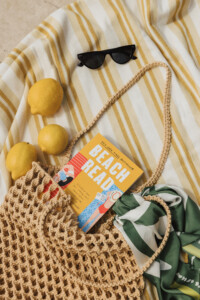 memorial day sales - summer beach bag with book