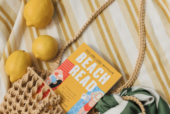 memorial day sales - summer beach bag with book