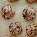 raspberry chocolate chunk cookies