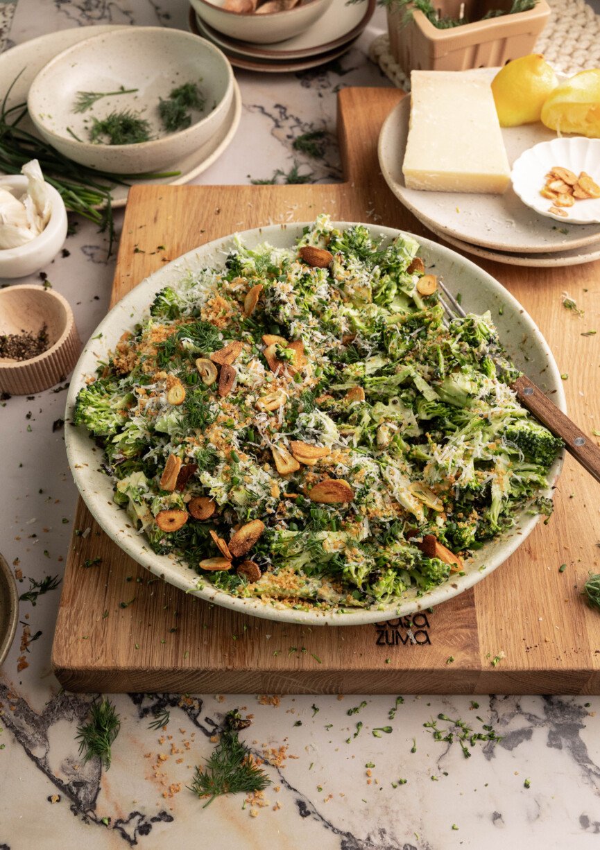 the best broccoli caesar salad