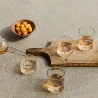 casa zuma recycled wine glass