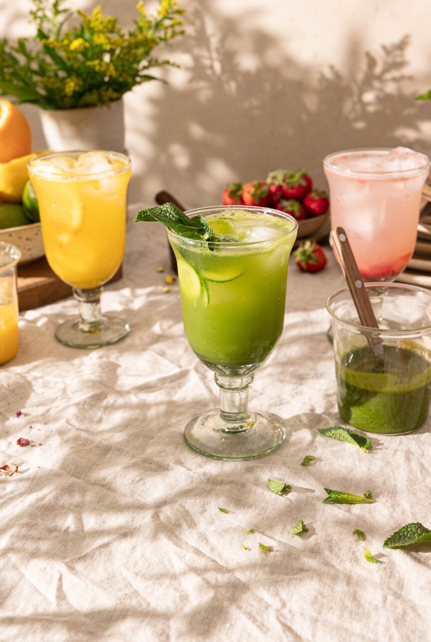 cucumber ginger herb spritz