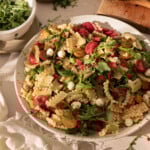 roasted red pepper caprese pasta salad