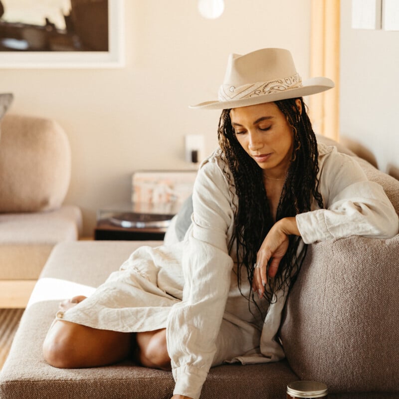 Woman reading beautifully written books.