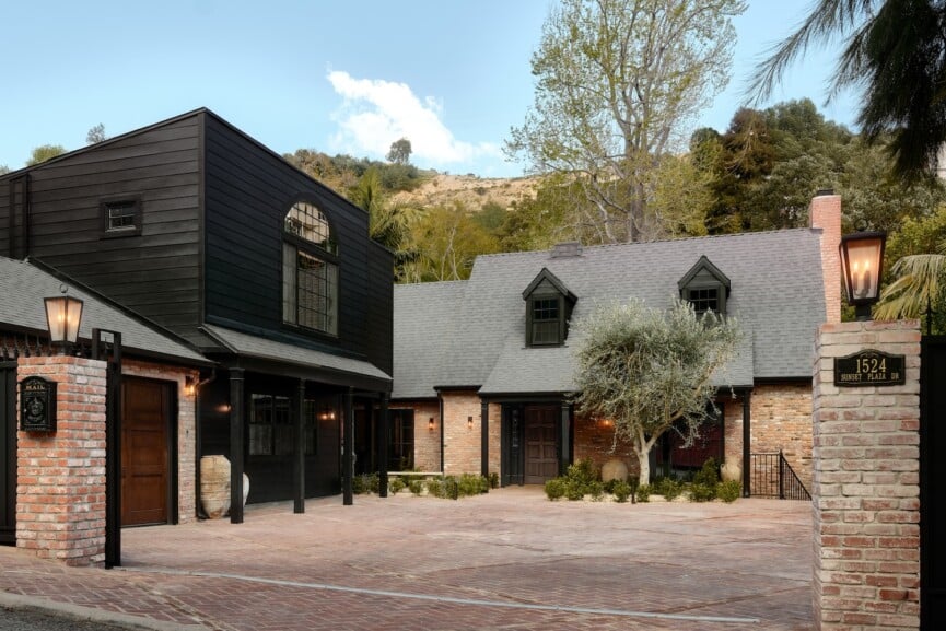 1930's Hollywood Hills estate, exterior