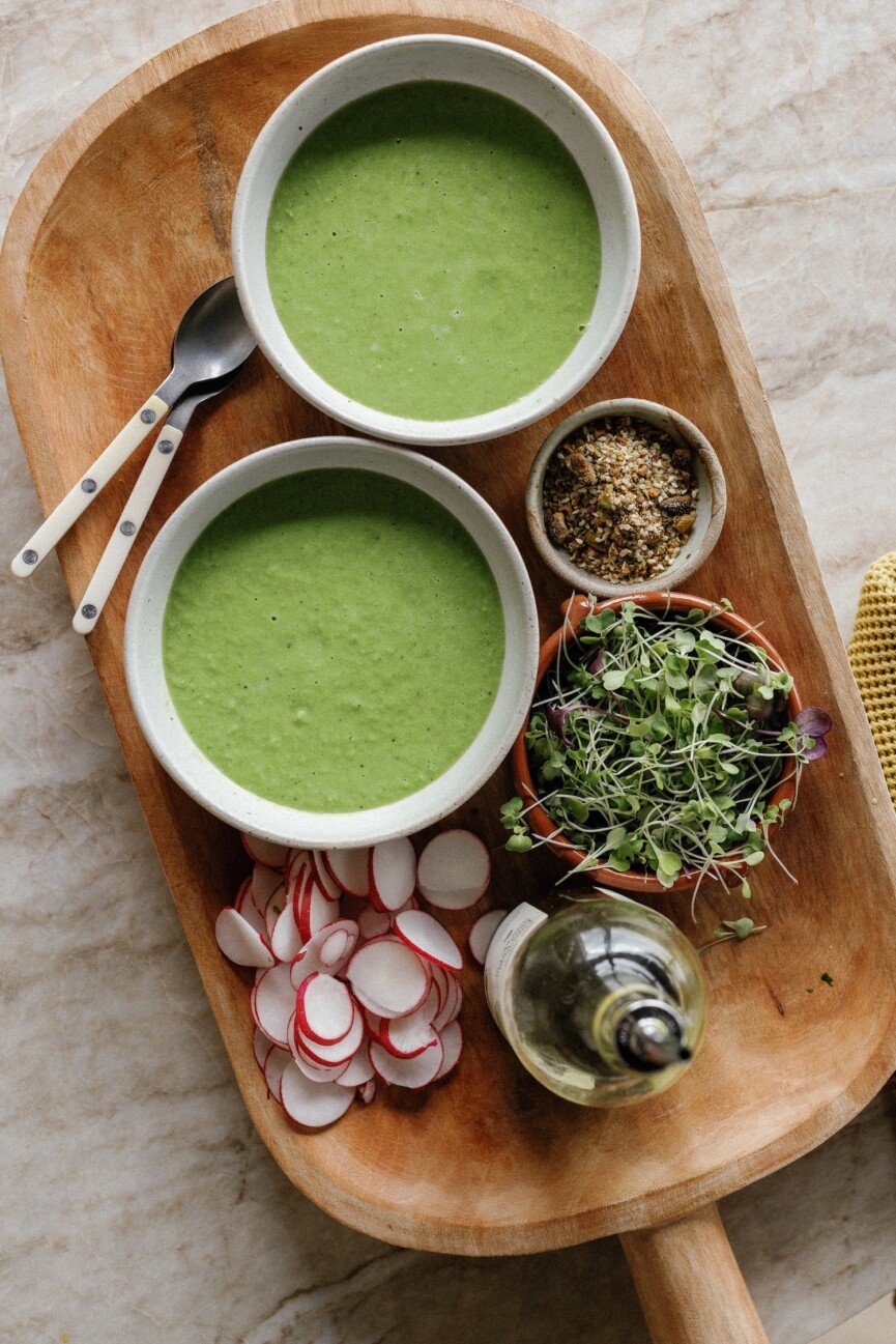 spring pea gazpacho