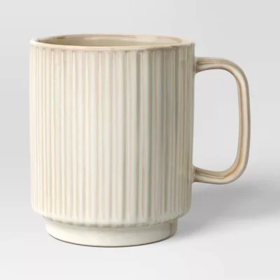 16oz Moira Ceramic Mug Cream