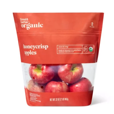 Fresh Organic Honeycrisp Apples - 2lb Bag - Good & Gather™