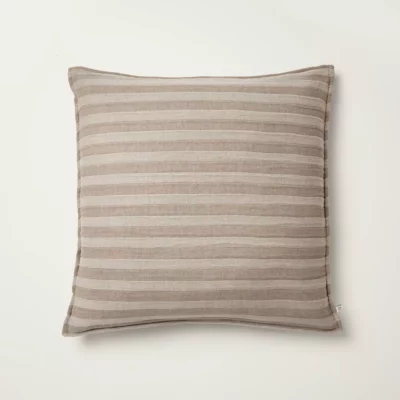Tonal Stripe Euro Throw Pillow - Hearth & Hand™ with Magnolia